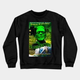 Frankenstein Faux Retro Movie Poster Crewneck Sweatshirt